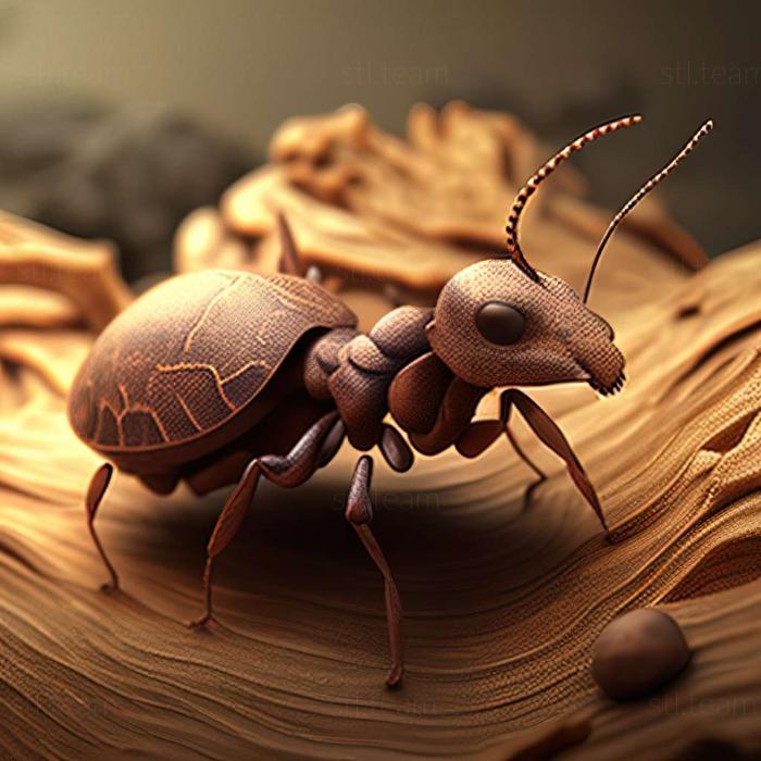 3D model Pheidole oculata (STL)